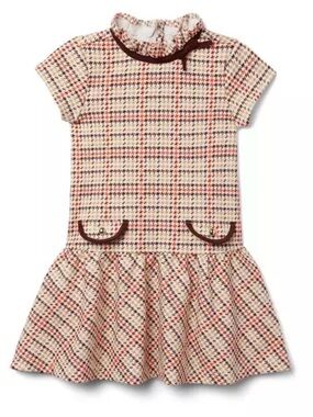 Janie and Jack Plaid Dropwaist Jacquard Dress